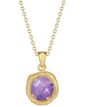 Reiss 14k 1.80 Ct. Tw. Amethyst Necklace - Metallic