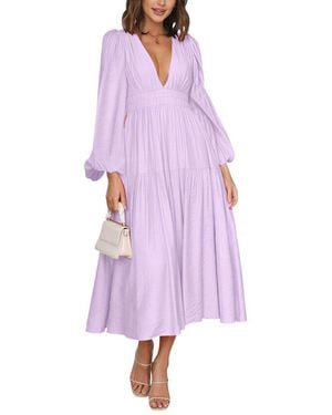 LEON GORI Midi Dress - Purple