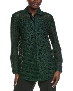 Akris Logo Lace Shirt - Green
