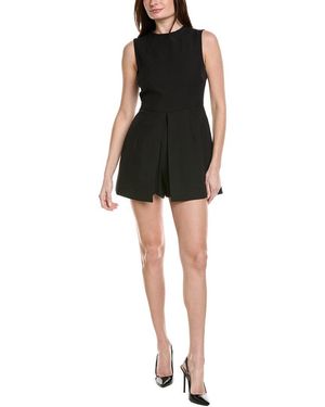 Adrianna Papell Peplum Romper - Black
