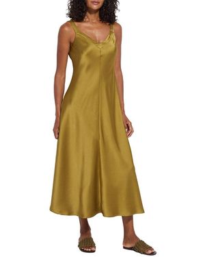 Lyssé Gemma Silk Slip Dress - Green