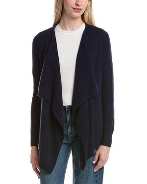 Bruno Magli Waterfall Wool & Cashmere-Blend Cardigan - Blue
