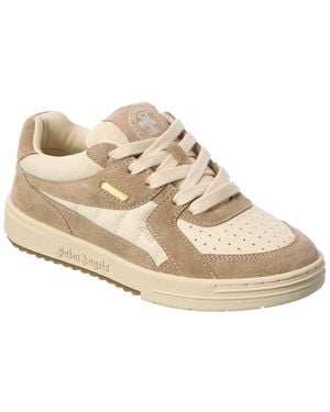Palm Angels College Lt Canvas & Suede Sneaker - White