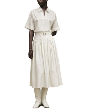 MIRA RICHI Mira 2Pc Blouse & Skirt Set - White