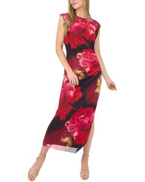 Ted Baker Mesh Column Dress - Red
