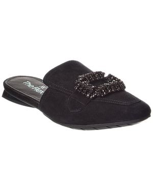 The Flexx Gemma Suede Flat - Black