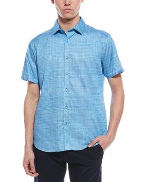 Robert Graham Roth Woven Shirt - Blue
