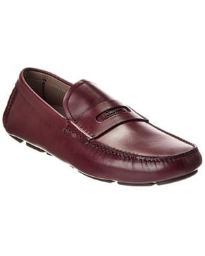 Ferragamo Newton Leather Loafer - Purple