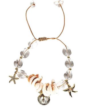 Eye Candy LA Sea Shell Bracelet - White