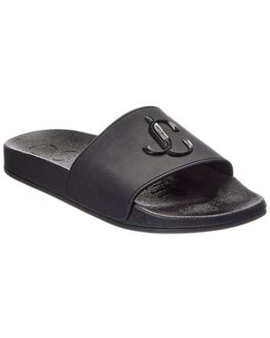 Jimmy Choo Port/F Rubber Slide - Black