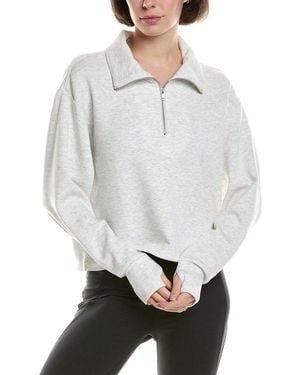 Vintage Havana Cloud Fleece 1/4-Zip Pullover - White