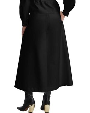 BCBGMAXAZRIA Pleated Front Crop Pant - Black