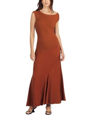 10 Crosby Derek Lam Madeline Mixed Media Dress - Red