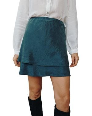 Bella Dahl Mini Skirt - Blue