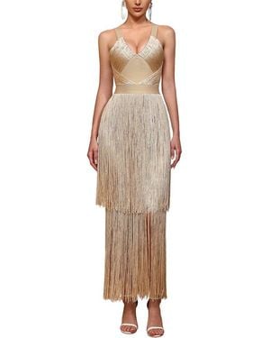 Dilireba Embellished Maxi Dress - Natural