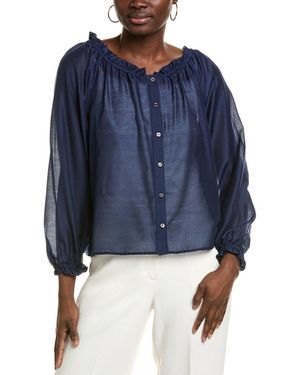 Vince Camuto Off-The-Shoulder Blouse - Blue