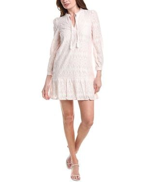 Sail To Sable Ruffle Hem Shift Dress - Pink