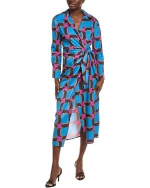 IPPONELLI Wrap Dress - Blue