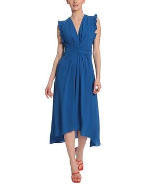 Maggy London Bubble Crepe Mini Dress - Blue