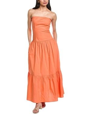 Garrie B Drop-Waist Maxi Dress - Orange