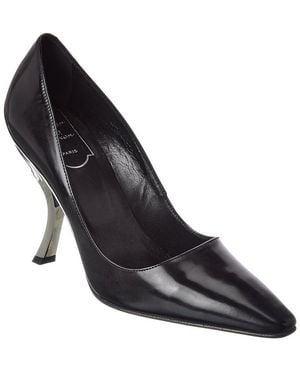 Roger Vivier Leather Pump - Black
