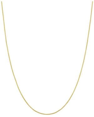 Italian Gold 18K Wheat Chain Necklace - Metallic