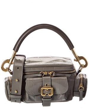 Chloé Croc-Embossed Shoulder Bag - Metallic