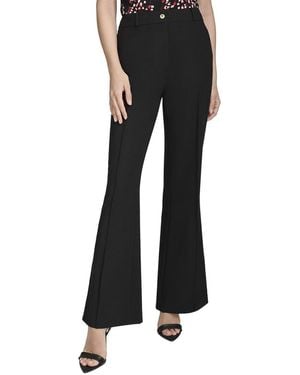 Halston Flare Leg Trouser Pant - Black