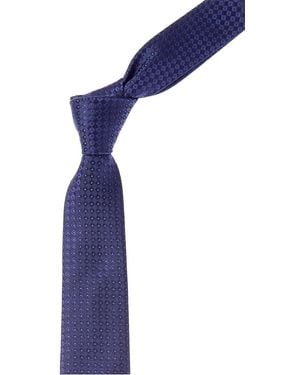 Givenchy Small Square Jacquard Silk Tie - Purple