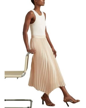 Reiss Marnie Knit Hybrid Dress - Natural