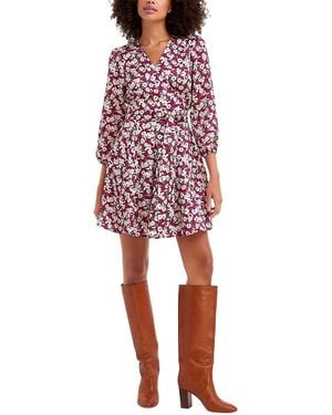 Draper James Jordan Long Sleeve Wrap Dress - Red