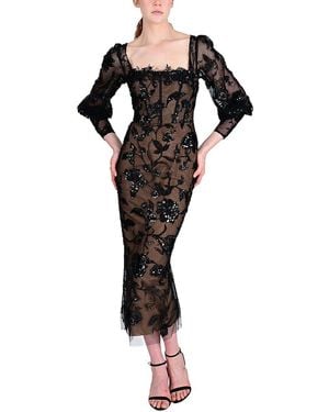 Marchesa Cocktail Dress - Black