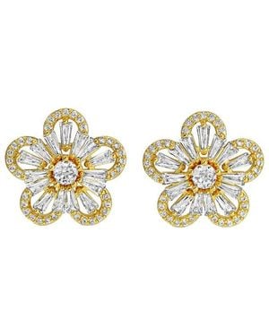 Eye Candy LA Cz Stud Earring - Metallic