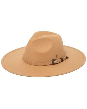 Frye Pinch Crown Fedora - Natural