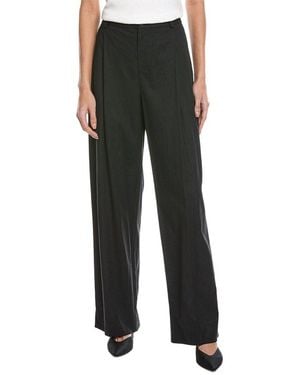 Vince High-Waist Linen-Blend Pant - Black