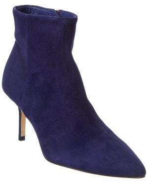 L'Agence Aimee Suede Bootie - Blue