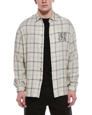 Palm Angels Button Shirt - Grey