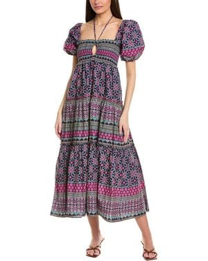 JLuxe Tiered Maxi Dress - Purple