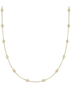 Diana M. Jewels Diana M. Fine Jewellery 14K 4.00 Ct. Tw. Lab Grown Diamond By The Yard Necklace - Natural