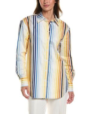 Toccin Brennan Boyfriend Shirt - Blue