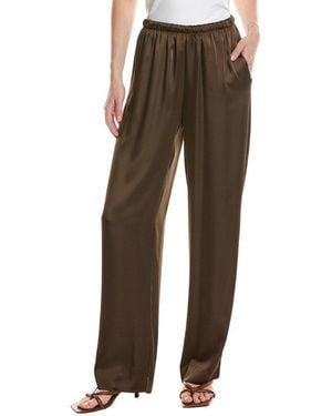 Vince Satin Pull-On Pant - Brown