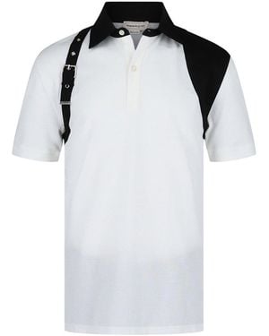 McQueen Harness Polo Shirt - Black