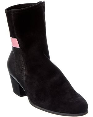 Arche Malhya Suede & Leather Bootie - Black