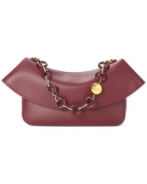 Tiffany & Fred Paris Leather Shoulder Bag - Purple