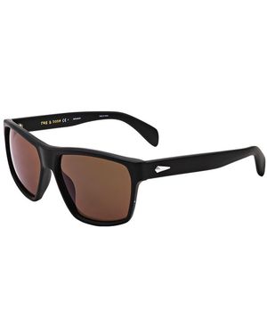 Rag & Bone Rnb5048 58Mm Sunglasses - Black