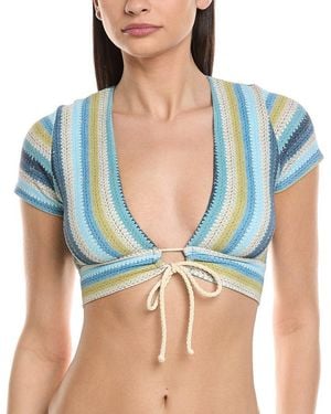 Robin Piccone Lyra T-Shirt Top - Blue