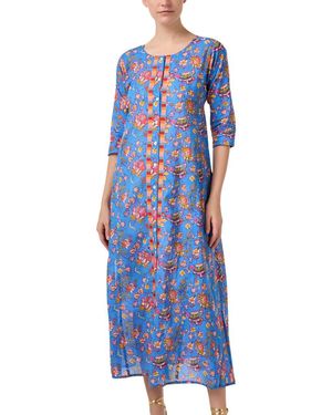 Ro's Garden Blair Midi Dress - Blue