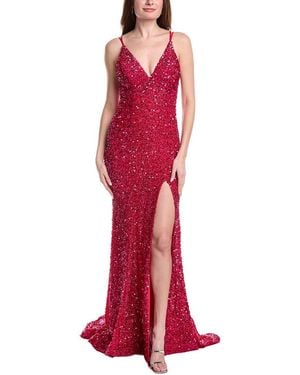 Jovani Emeblished Gown - Red