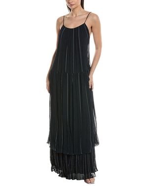BOSS Davala Silk-Blend Dress - Black