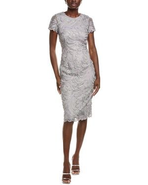 JS Collections Valencia Cocktail Dress - Grey